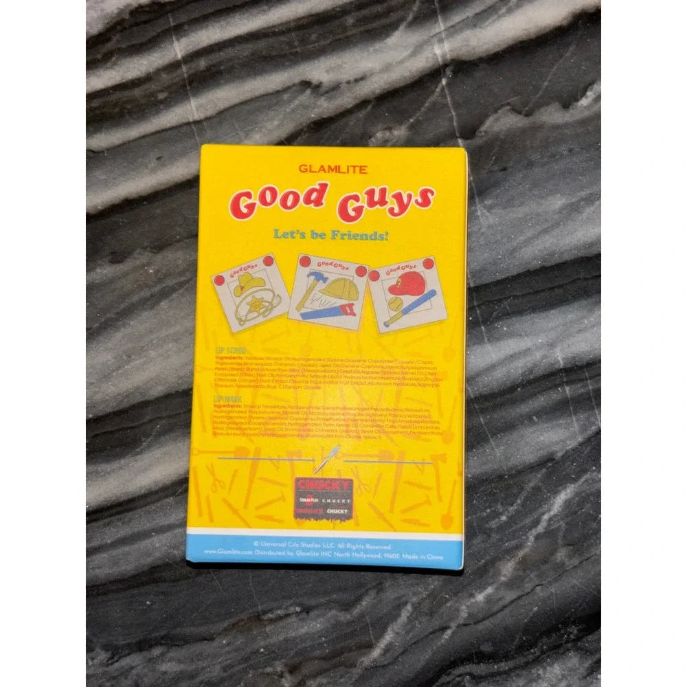 Glamlite Chucky Good Guys Marshmallow Scented Lip Mask & Scrub Limited Edition